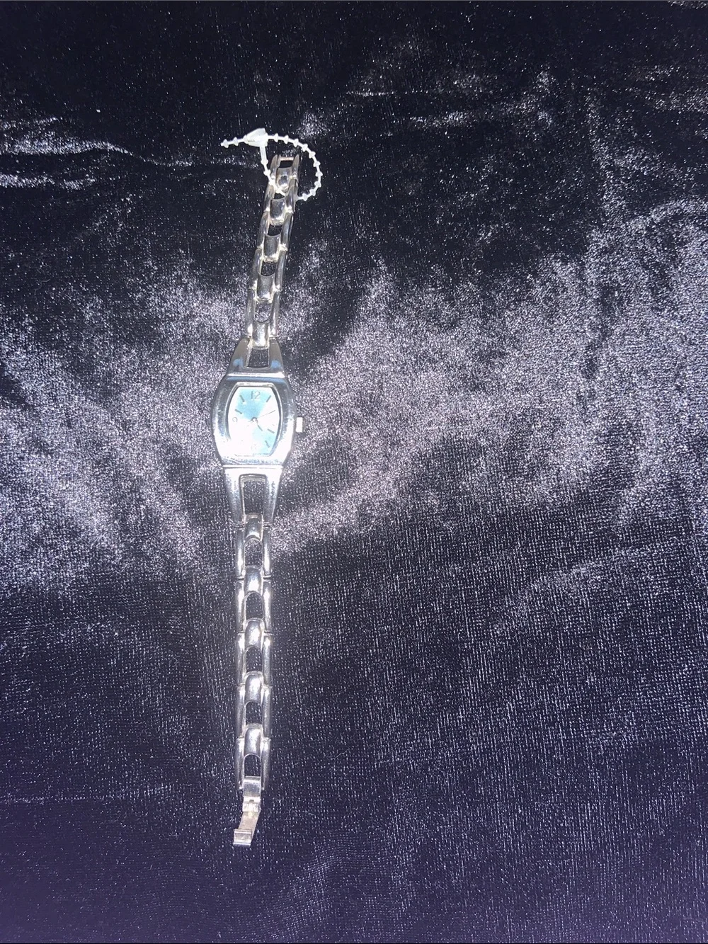 Xhilaration Silver Bracelet Watch with Light Blue Dial